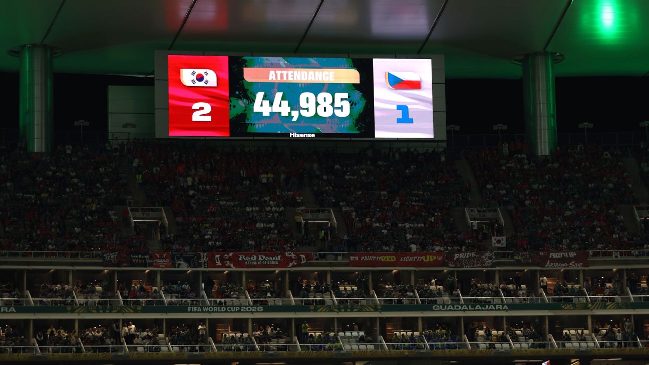 FIFA为韩国对捷克世界杯比赛4.5万人上座数据辩护，回应空座质疑